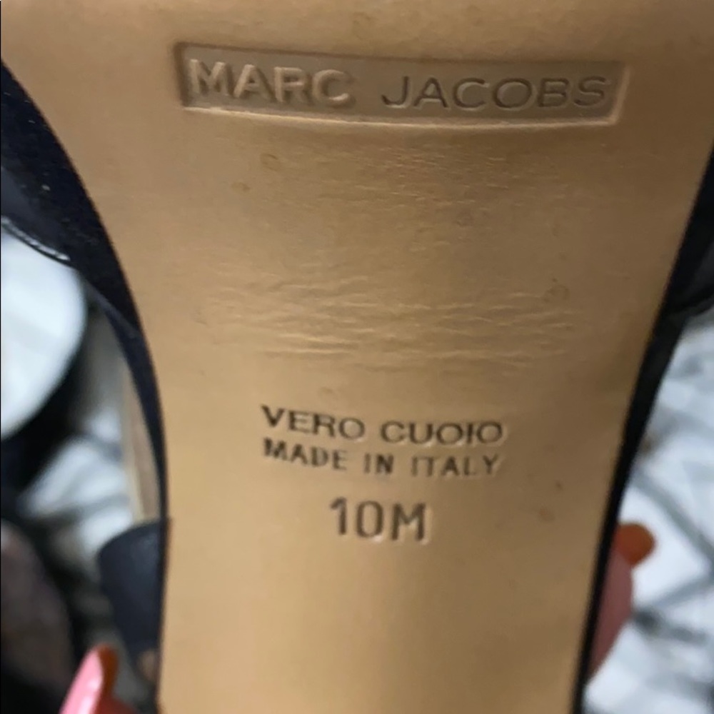 Marc Jacobs Sexy Black Leather Butterfly Platform Sandals Made in Italy 🇮🇹 - Picture 3 of 9